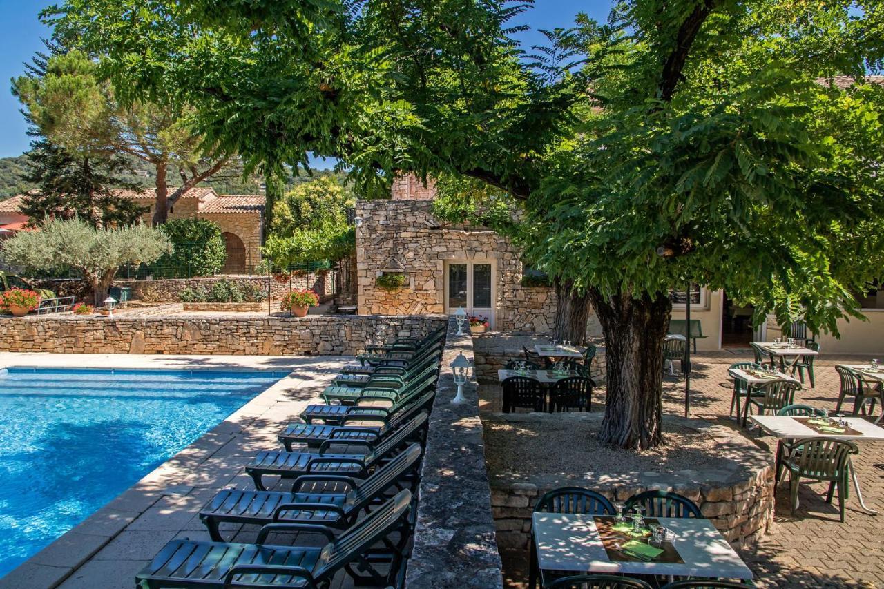 Logis Hotel Restaurant L'Escarbille Saint-Martin-dʼArdèche Buitenkant foto